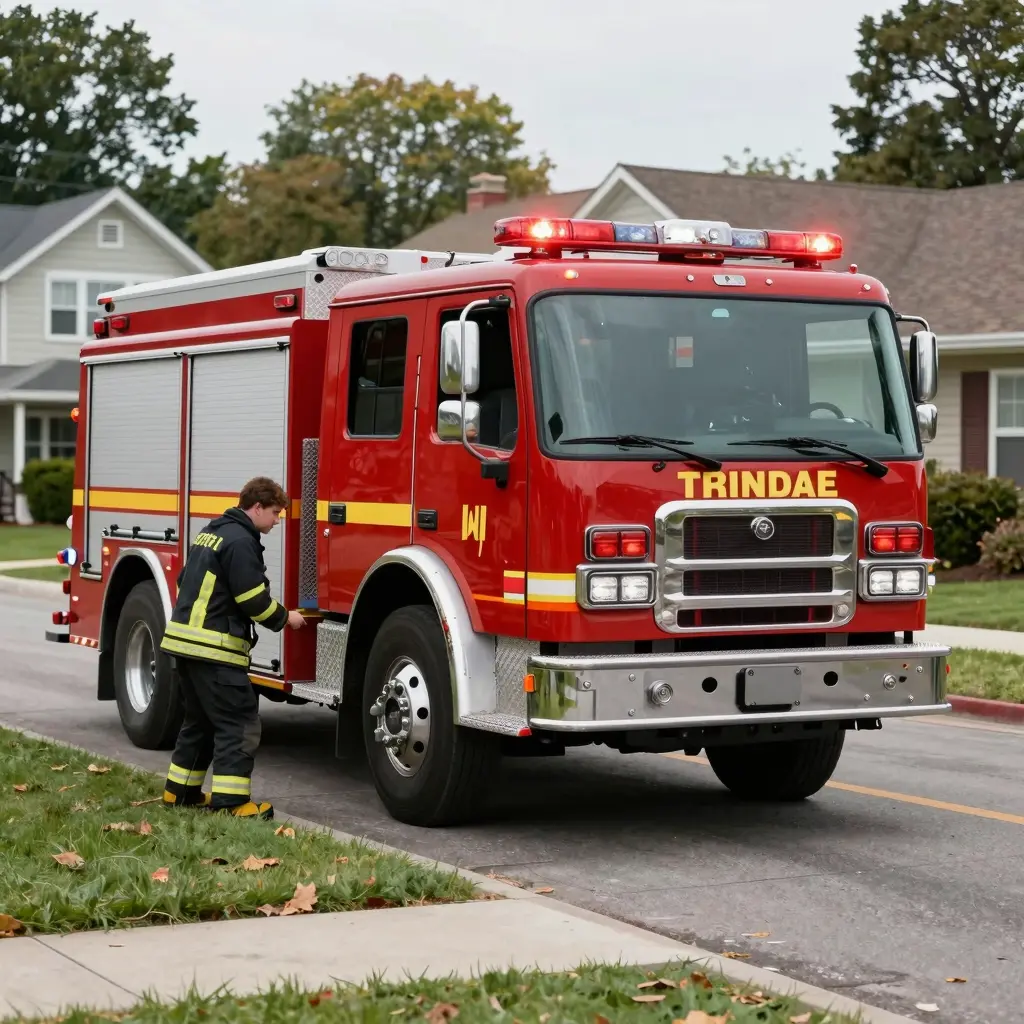 Fire Truck in Use